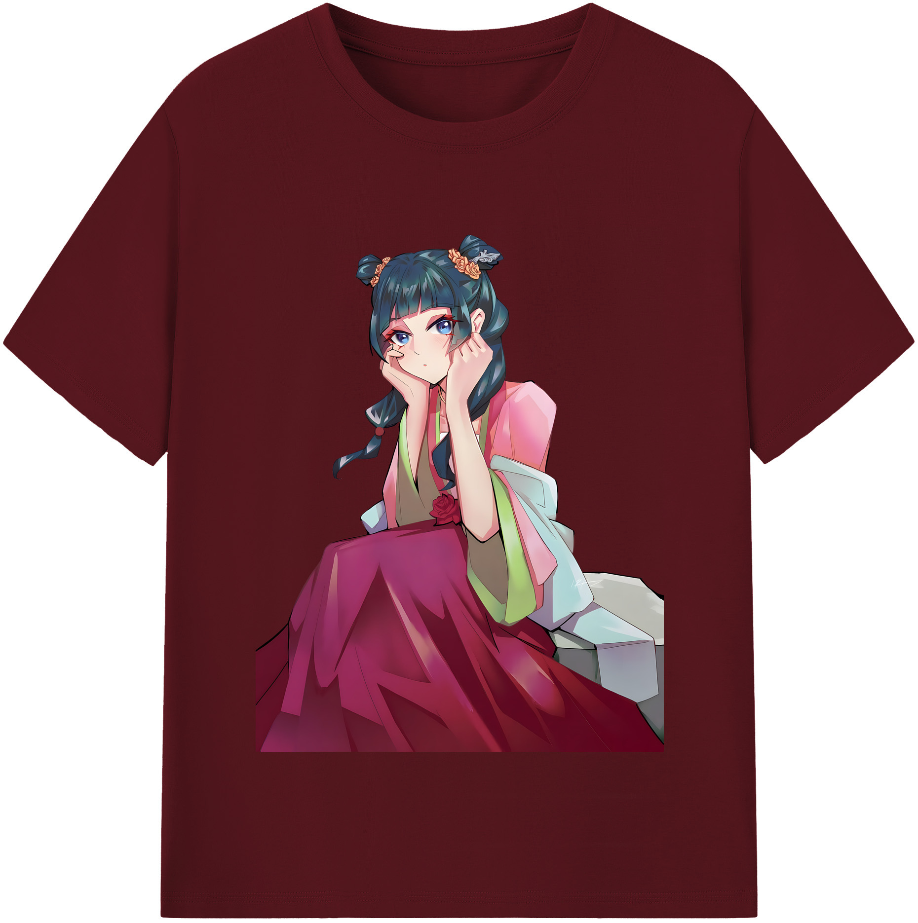 （画像用） 薬屋のひとりごと The Apothecary Diaries 綿100％半袖Tシャツ（フロントプリント）